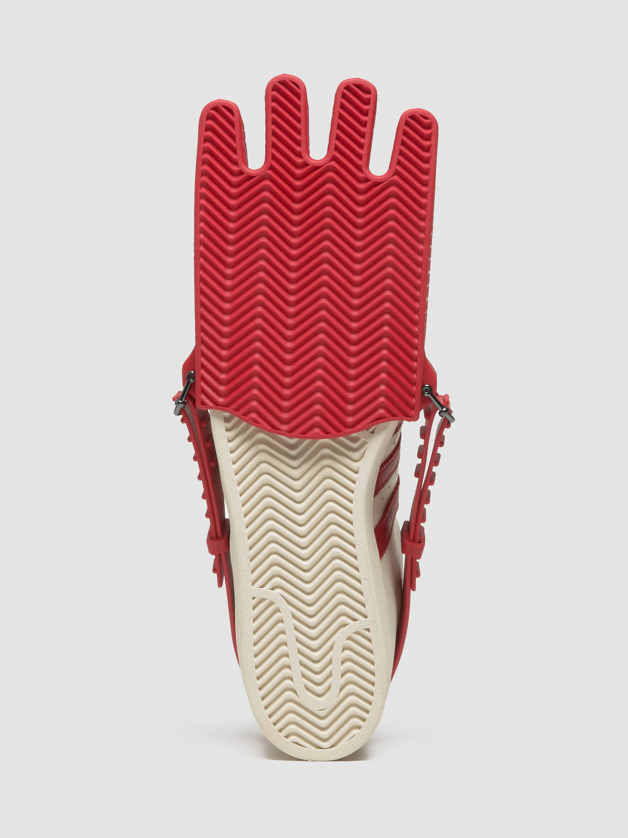 x Avavav Superfinger Superstar Sneaker in Better Scarlet & Off White - Image 5