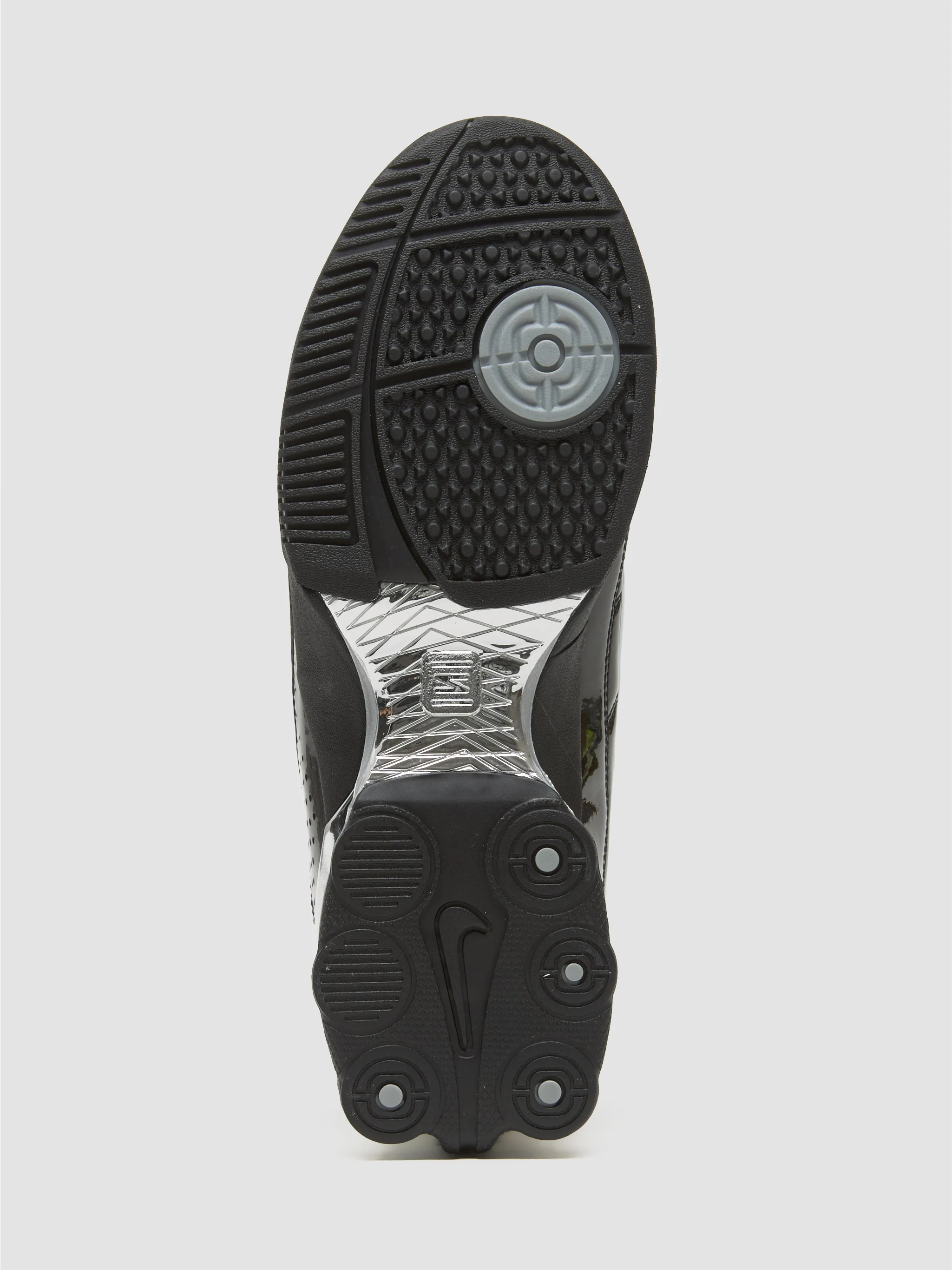x Maha Amsterdam WMNS T90 Shox Magia SP Sneaker in Black & Metallic Silver - Image 5