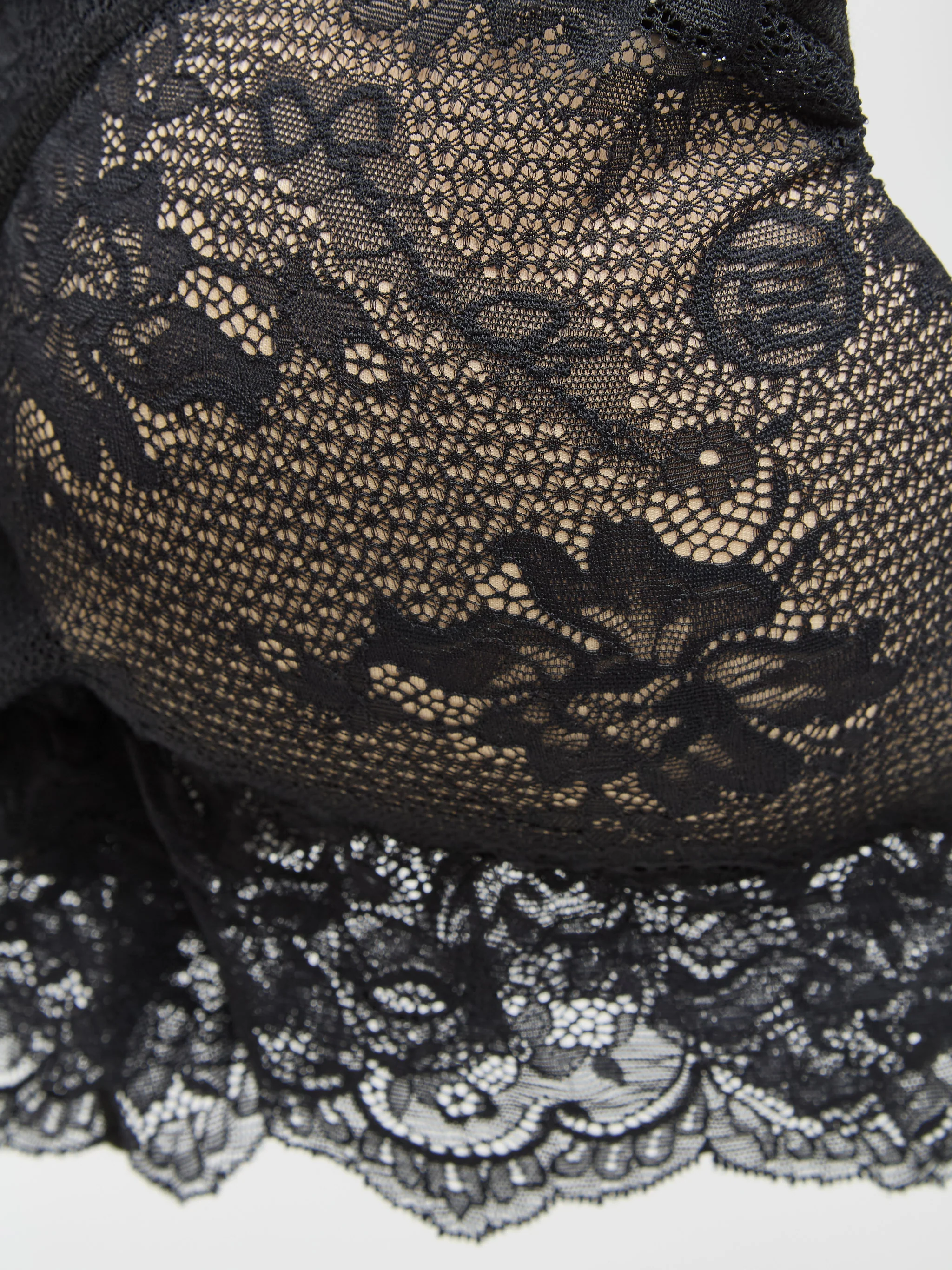 x Shayne Oliver Lace Skirt in Black - Image 4