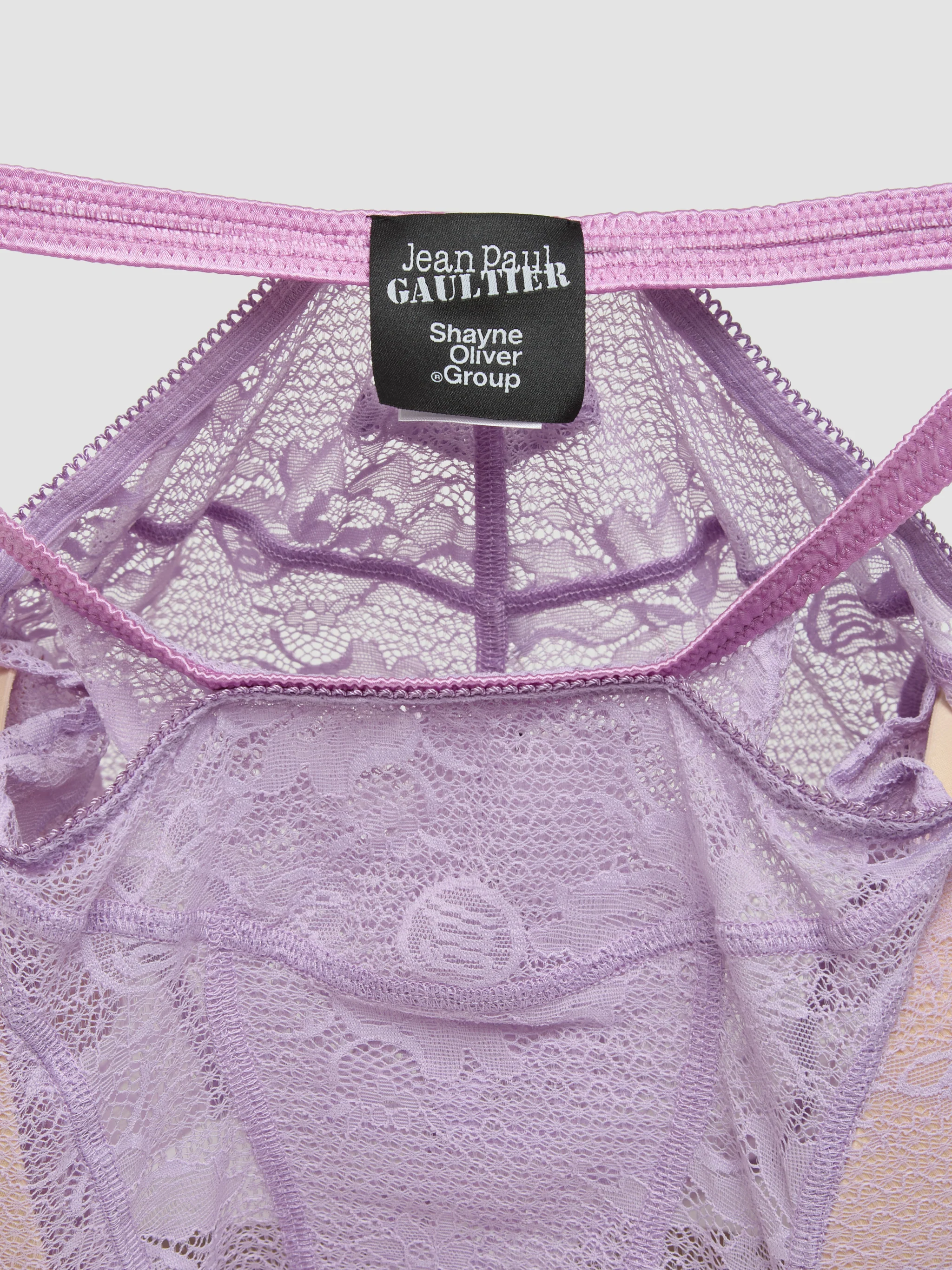 x Shayne Oliver Lace Skirt in Lilac - Image 3