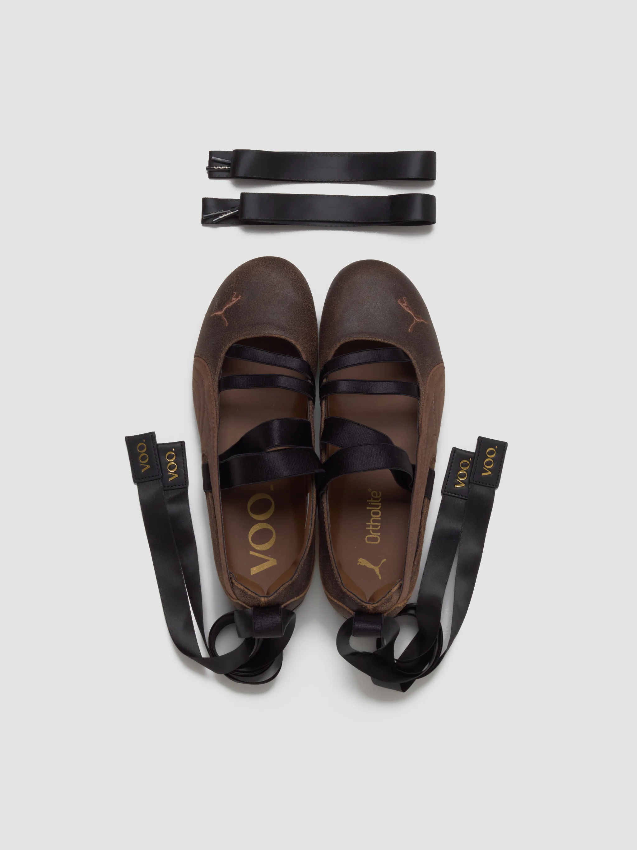 x VOO Speedcat Ballet Sneaker in Dark Chocolate & Haute Coffee - Image 4