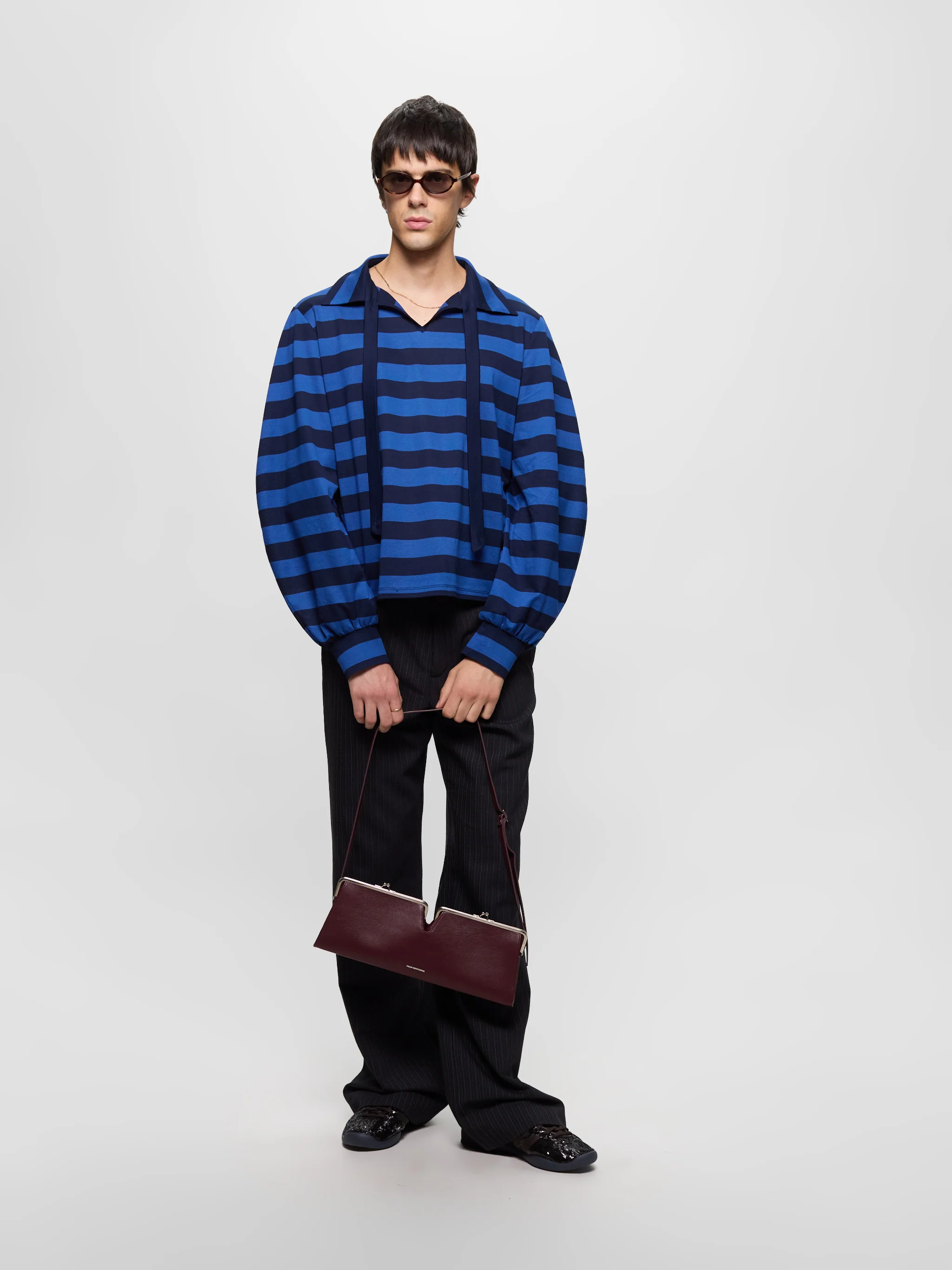 x Wales Bonner Karintha Sequin Sneaker in Dark Brown - Image 2