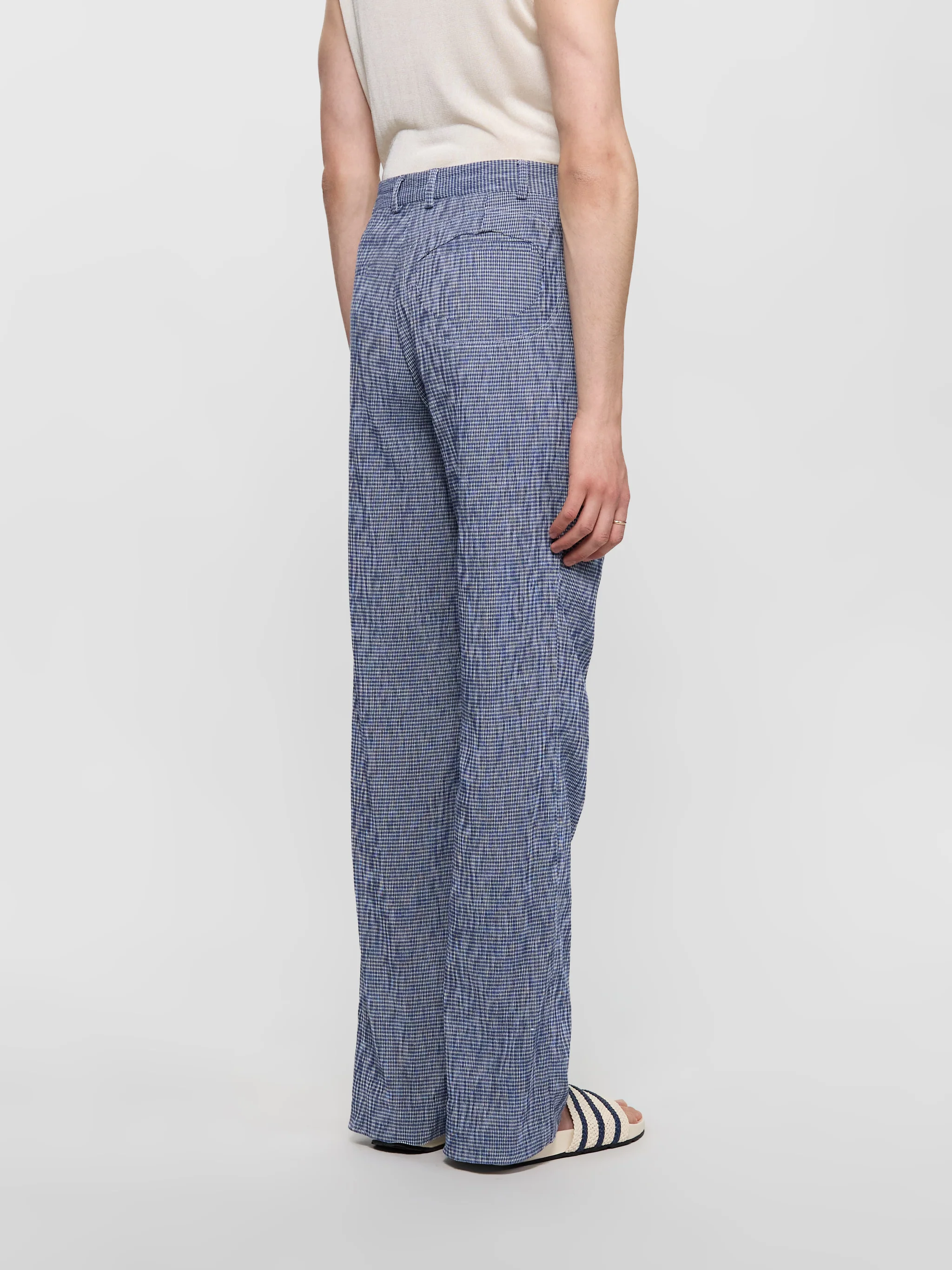 Yoryu Tailored Trousers in Blue - Image 3