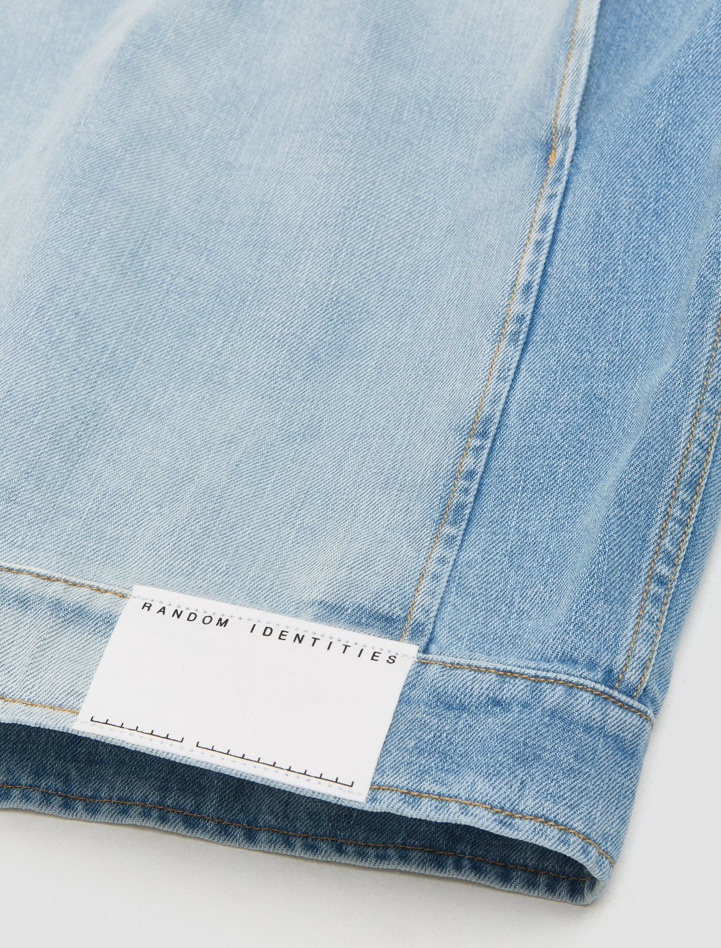 Zipped Woven Denim Jacket in Blue - Image 4